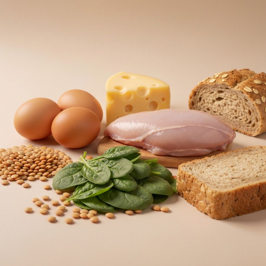 Vitamines B et aliments